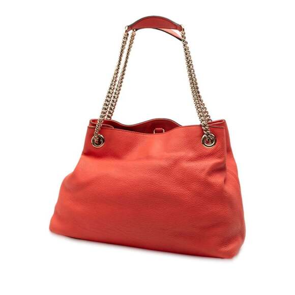 GUCCI Red Leather Shoulder Bag - Picture 2 of 7